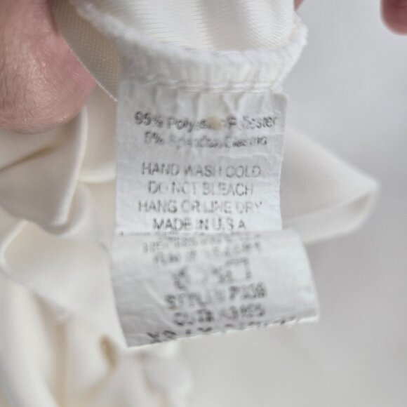 Windsor White Elastic Pull On Back Tie Trousers Size XS - Picture 13 of 13